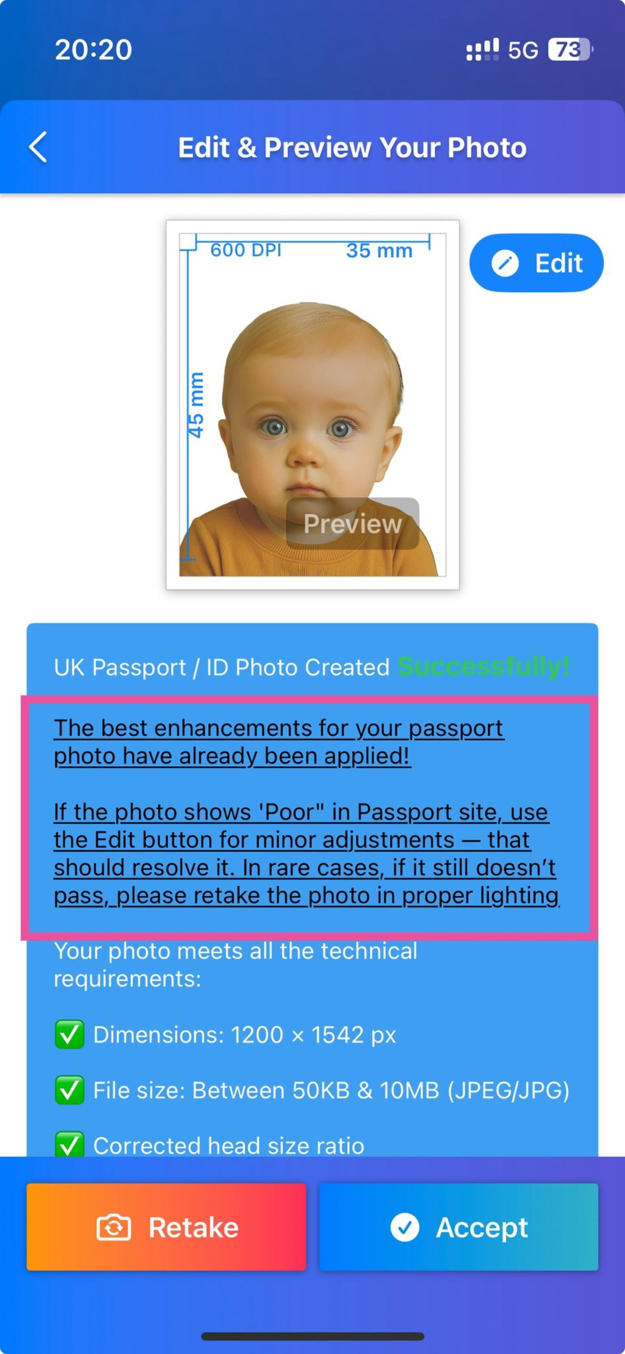 Passport Photo Go UK screenshot 4
