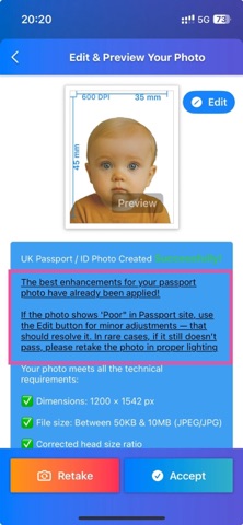 Passport Photo Go UK screenshot