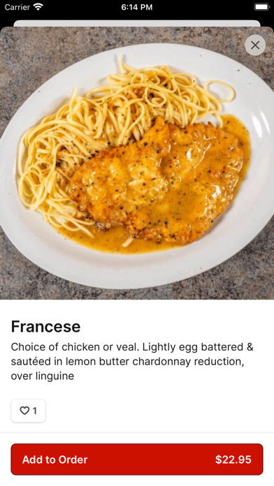 Taso Italiano To Go iPhone screenshot 3 - Food & Drink app