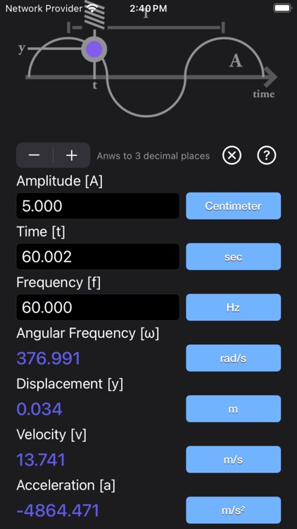 Simple Harmonic Motion Calc screenshot-8