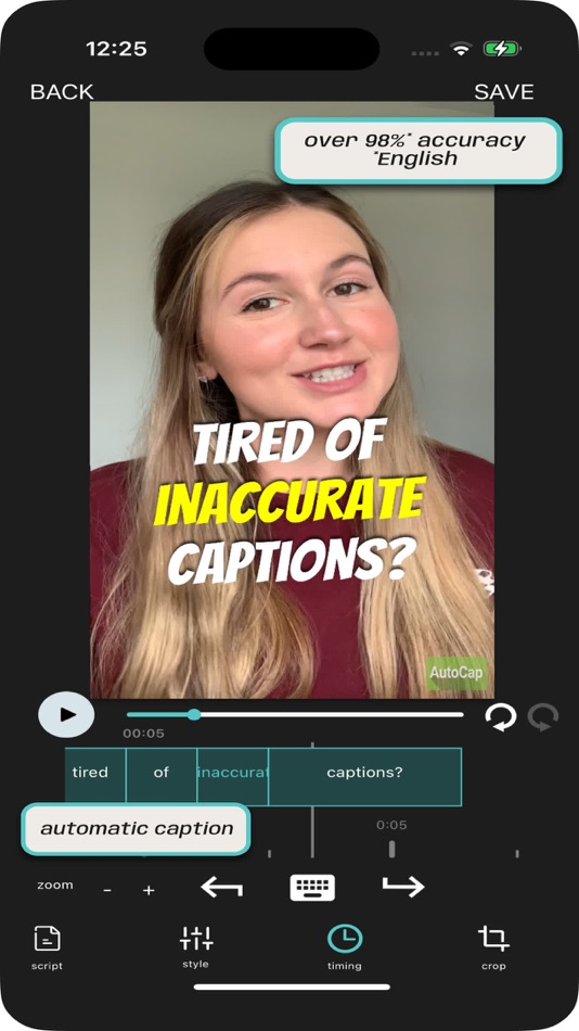#1. AutoCap: Auto Video Captions (iOS) By: ZipoApps