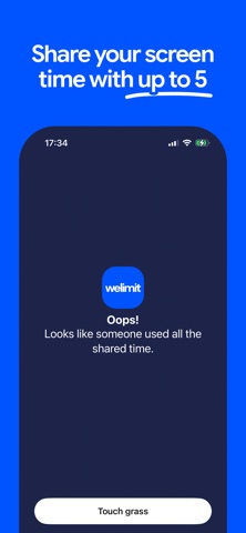 welimit: shared screen time screenshot