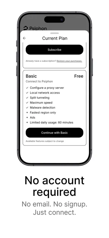 Psiphon VPN: Secure Access screenshot 5 of 7