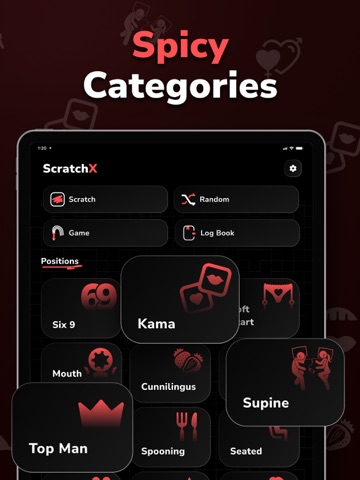 ScratchX: Couple Sex Positions iPad screenshot
