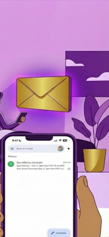 SpamGenius - AI Gmail Cleaner iPhone screenshot