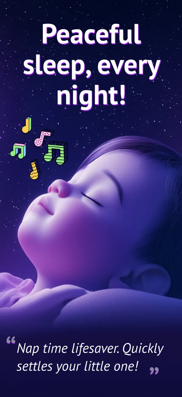 Screenshot #1 pour Baby Sleep Sounds by Hobiyo