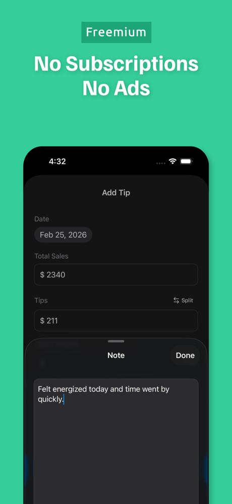 Tip Tracker Calculator screenshot 4