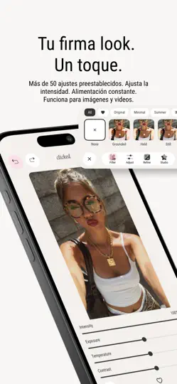 Captura de pantalla de Clicked: AI Editor & Beautify en iPhone 2
