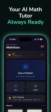 MathAura - AI Math Solver Screenshot 1 of 10