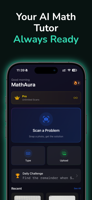 MathAura - AI Math Solver Screenshot 1 of 10