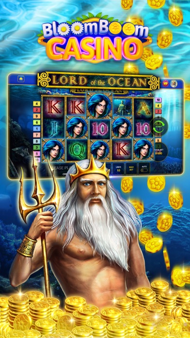 Screenshot der Boom Casino App Oberfläche auf einem Smartphone, zeigt Spiel-Icons und Navigationsleiste