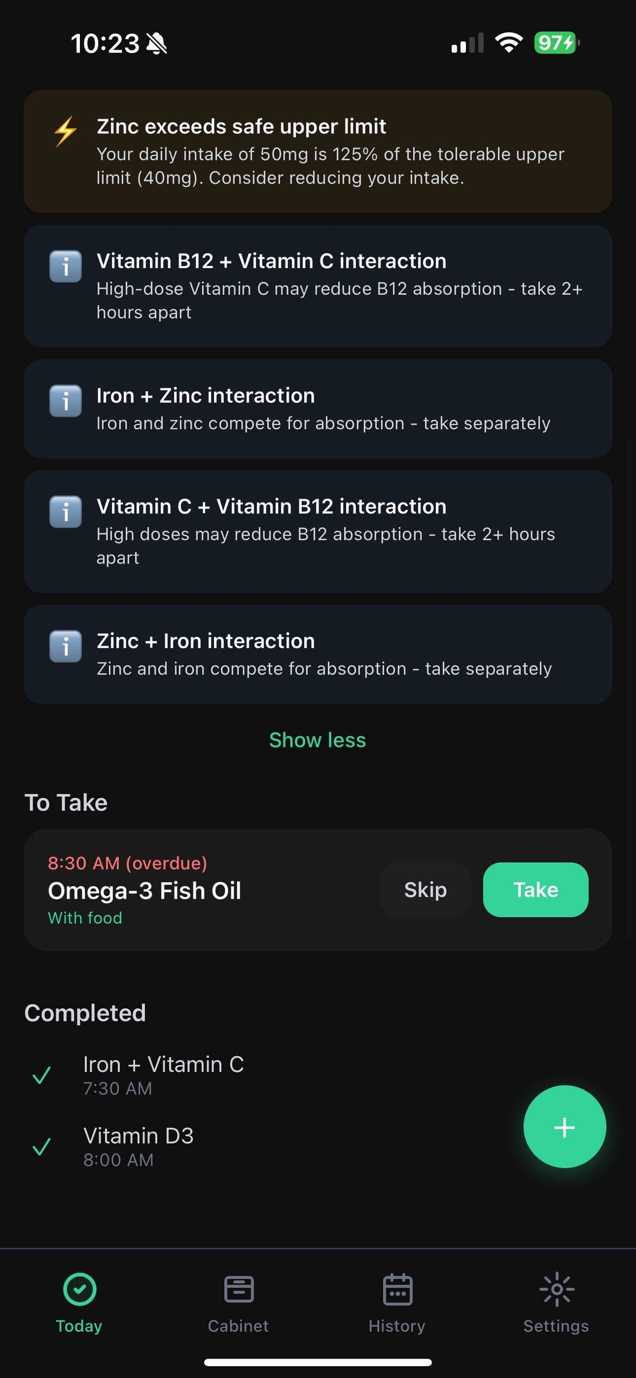 Supplement tracker - Capsuly screenshot 2