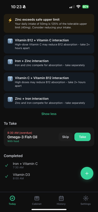 Supplement tracker - Capsuly Screenshot 2 of 10