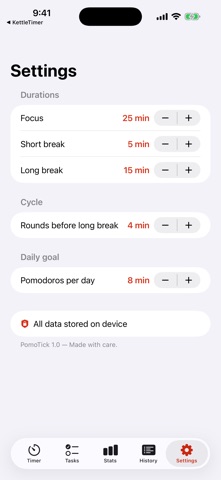 PomoTick Focus Screenshot 3 of 3
