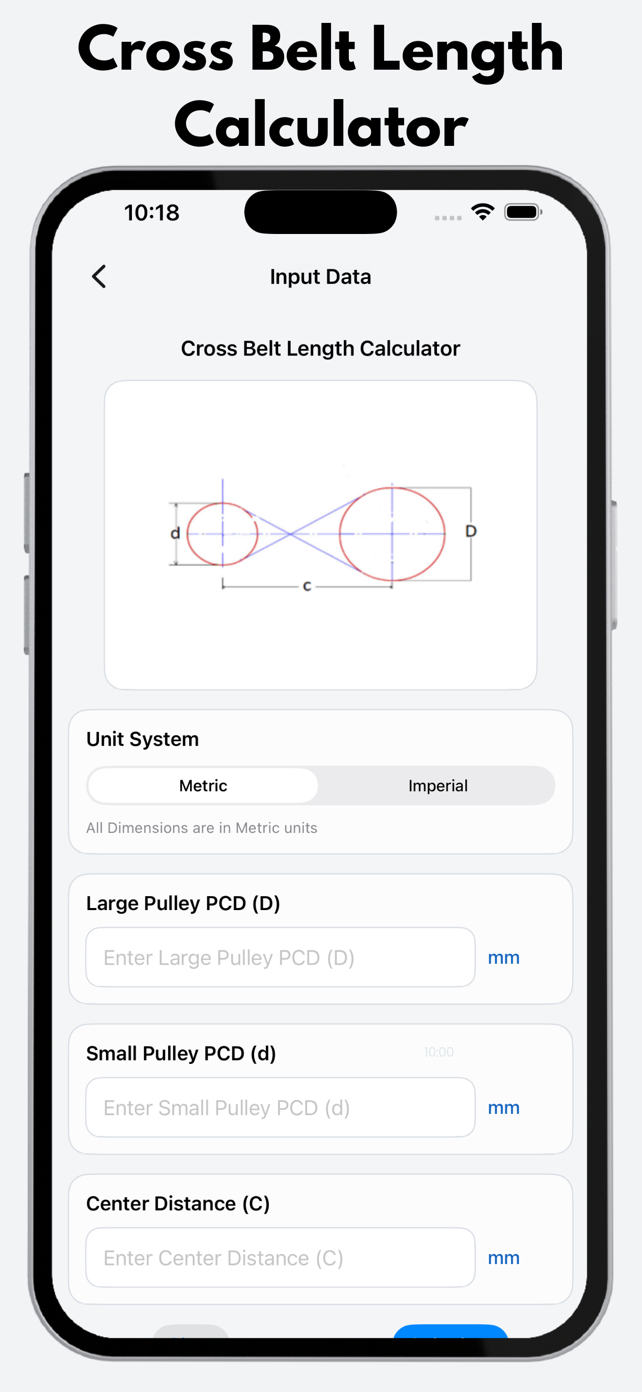 Belt Length Calculator Pro screenshot 3