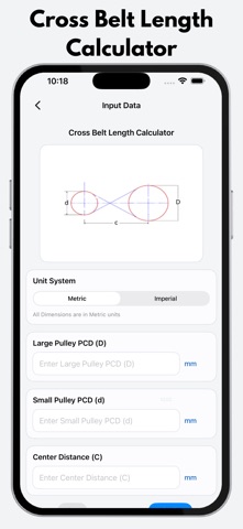 Belt Length Calculator Pro のスクリーンショット