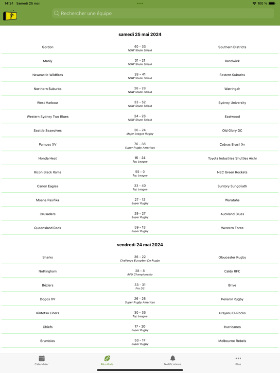 Screenshot #5 pour RugbyToWatch