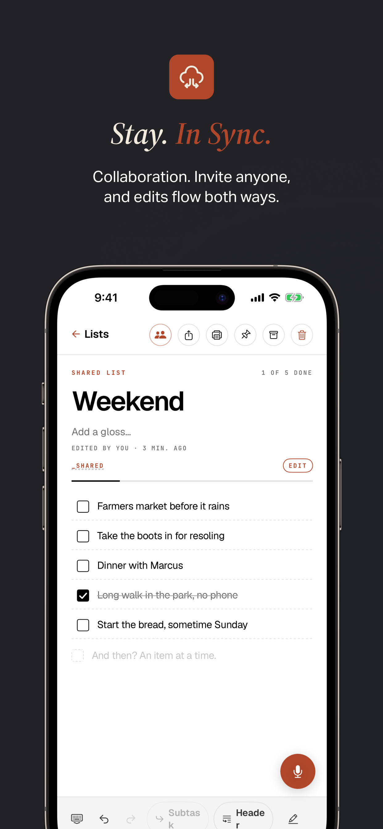 Ink: Notes, Lists & To-Dos