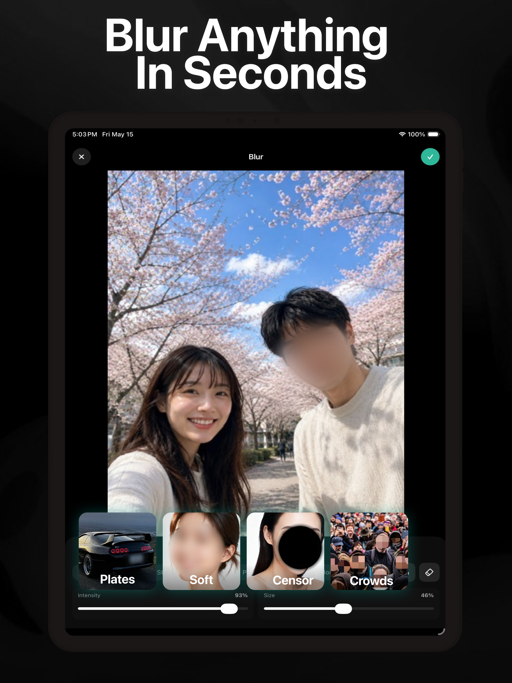 Blur Photo & Mosaic Face