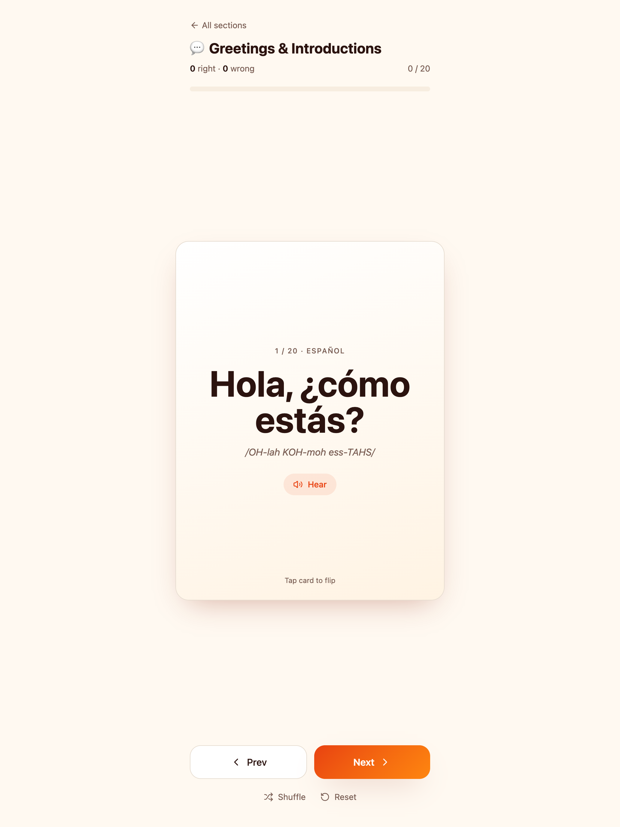 Spanish Flashcards Quest screenshot 12
