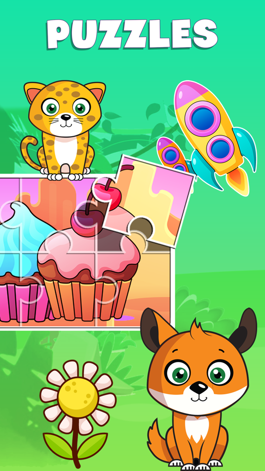 #4. Learning games for toddlers !! (iOS) Podle: Kidemy CJSC
