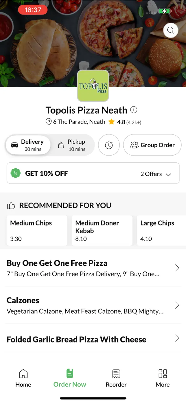 Screenshot #2 pour Topolis Pizza Neath
