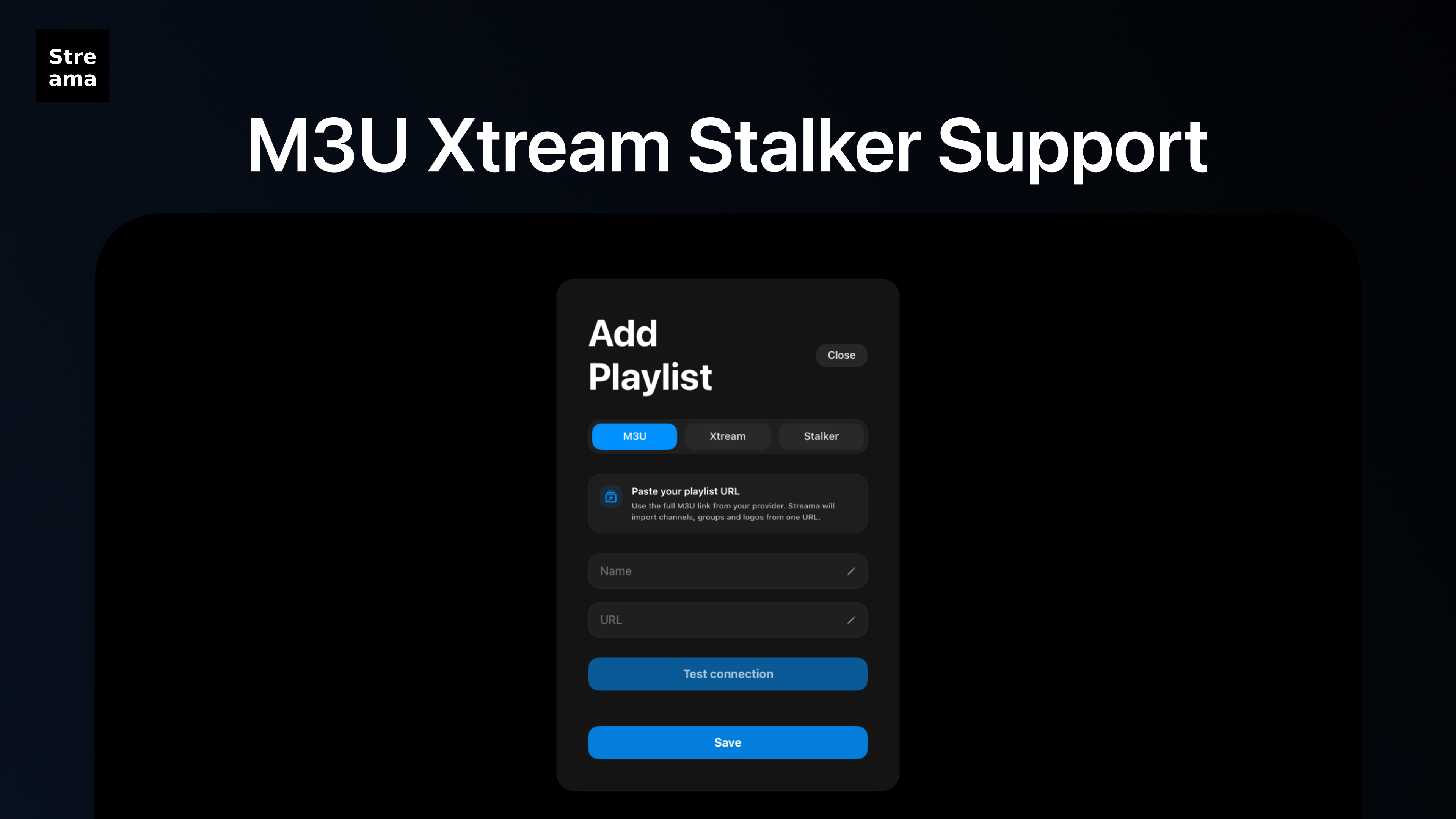 Streama: IPTV Player & M3U