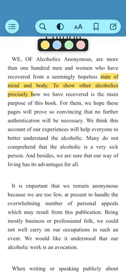 AA Big Book App iPhone Screenshot 5