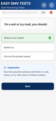 DMV Practice Test – Easy Prep Screenshot 4 of 6