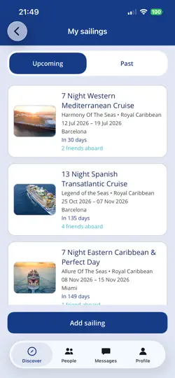 Captura de pantalla de Cruises With Friends en iPhone 2