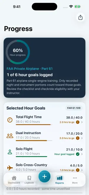SoloTrack Pilot Logbook screenshot 2