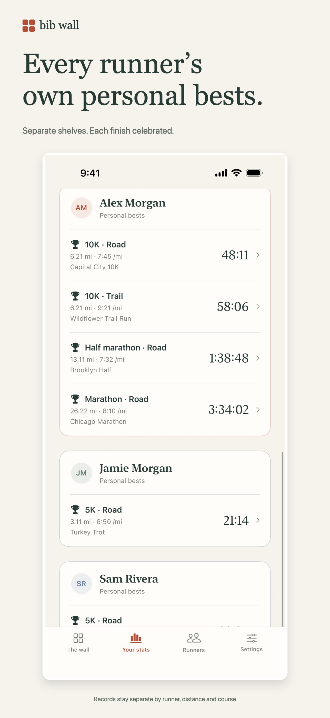 Screenshot 3 of Bib Wall: Race Bib Tracker