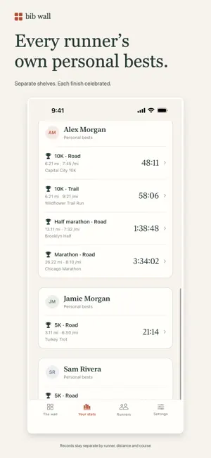 Bib Wall: Race Bib Tracker screenshot 3
