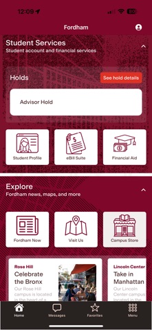Fordham Mobile screenshot