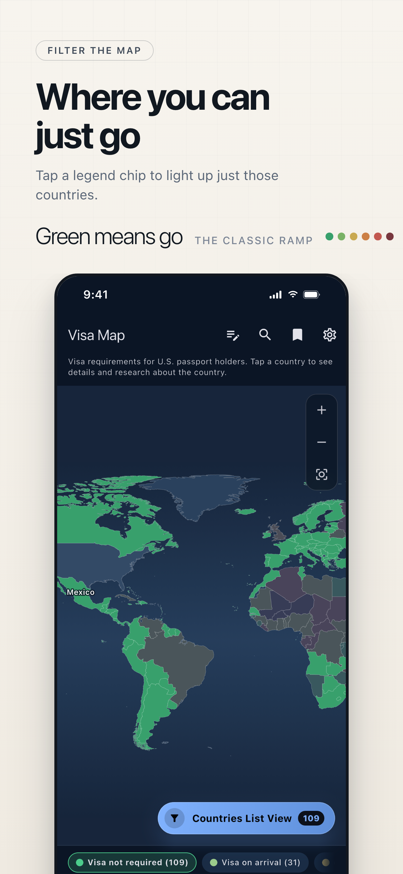 Visa-Free Countries & Entry screenshot 4