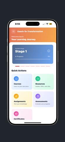 Coach-To-Transformation LXP screenshot