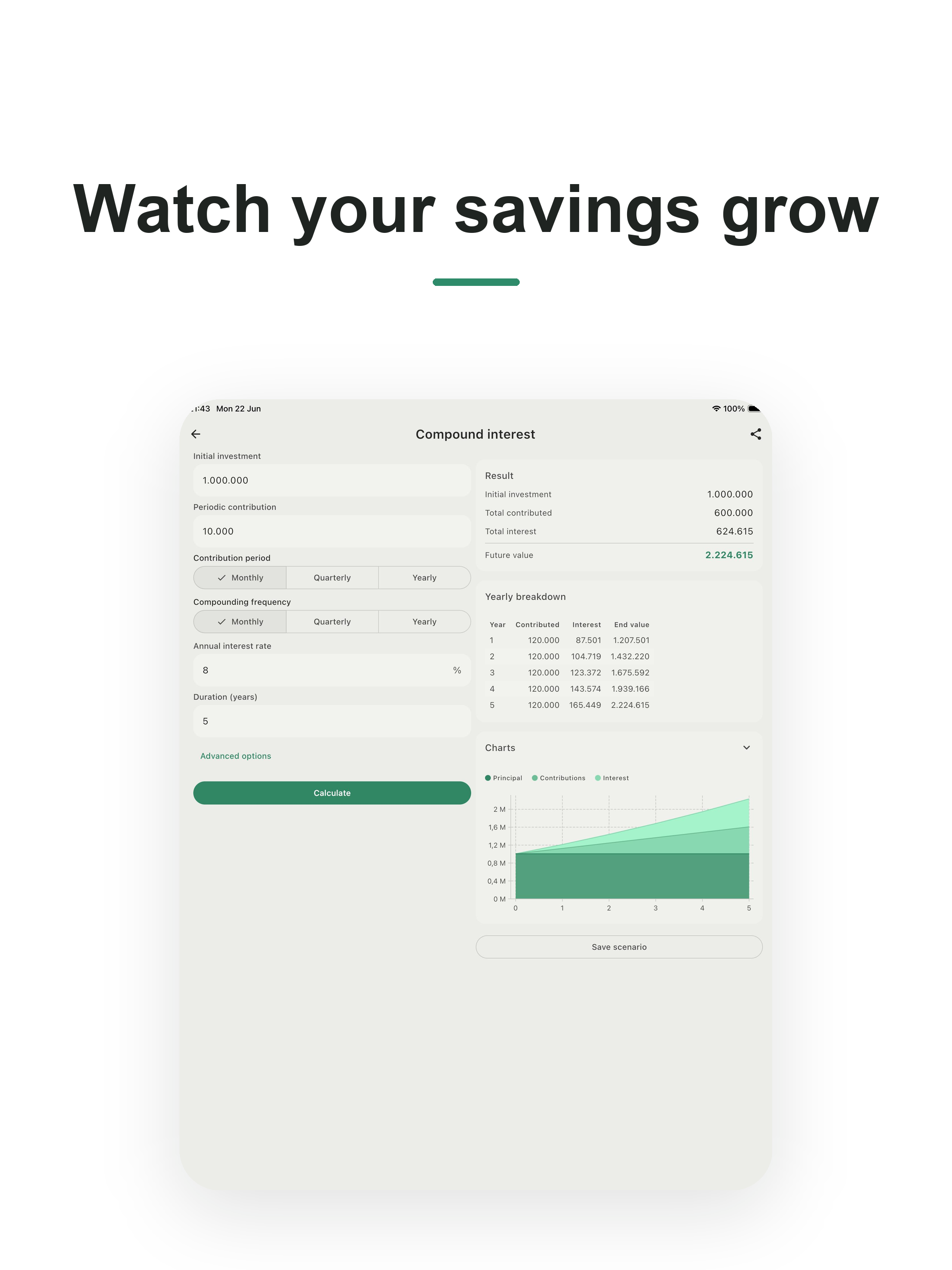 Fincal: Loan & Interest Calc