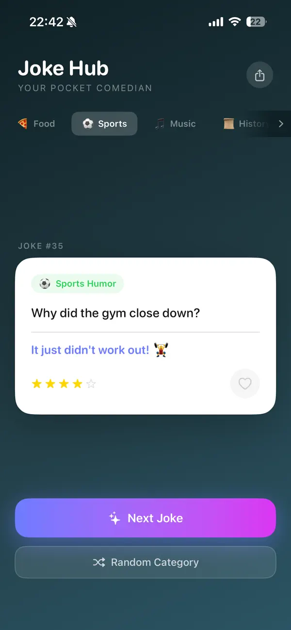 Screenshot #3 pour Joke Hub