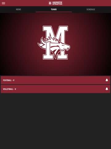 MacDuffie School Athletics iPad screenshot