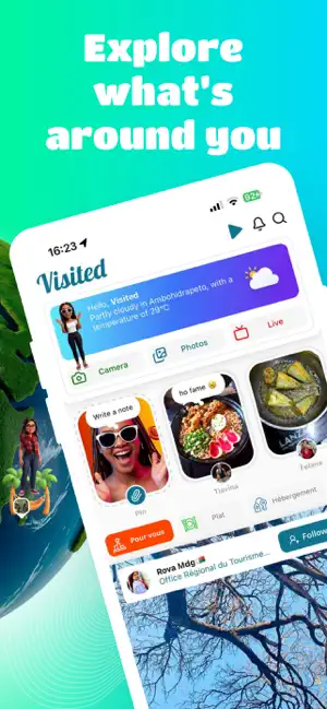 Visited — The Super Social App screenshot 2