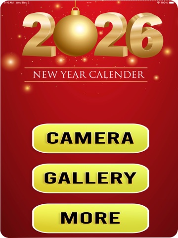 New Year Calendar iPad screenshot
