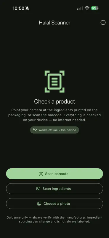 Halal Scanner Pro screenshot 1 of 8
