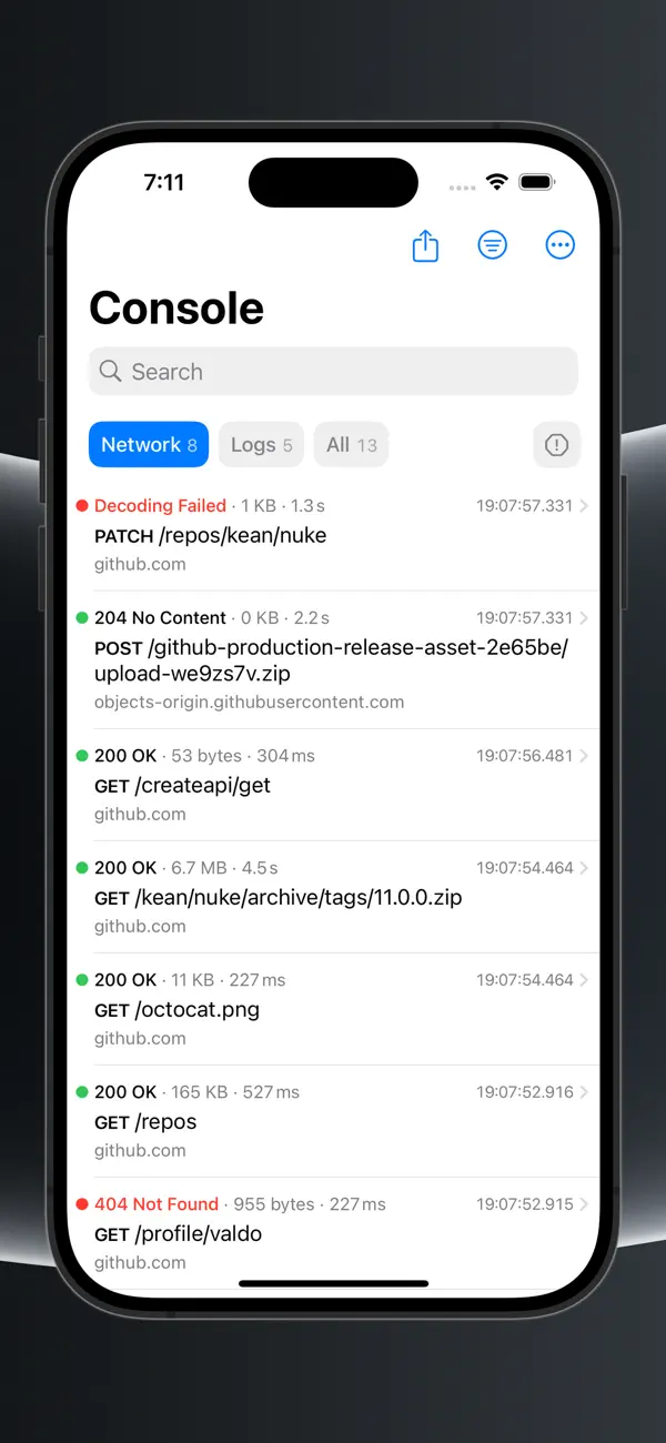 #1. Pulse – Network Logger (iOS) Door: kean.studio
