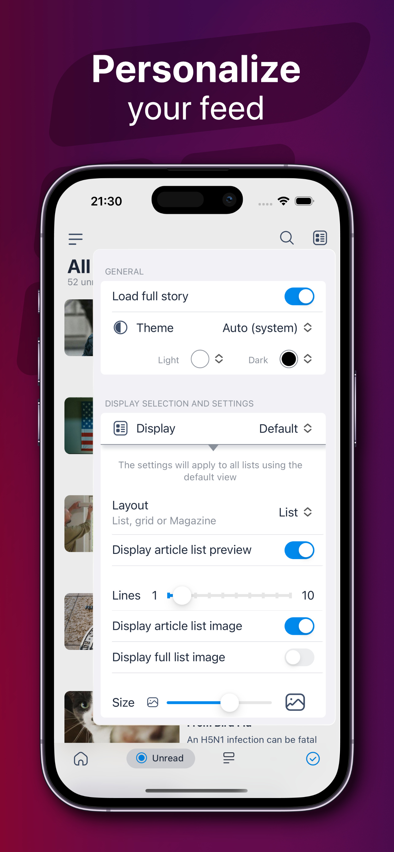 Cupfeed : News & RSS reader screenshot 6