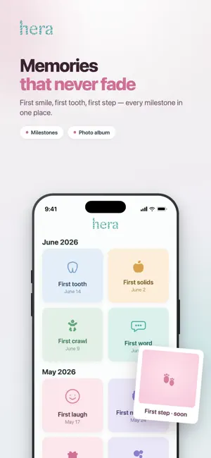 Hera: Baby Tracker & Growth iPhone screenshot 5