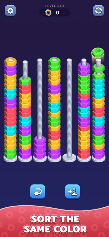Nut Sort Games - Color Sorting screenshot 2