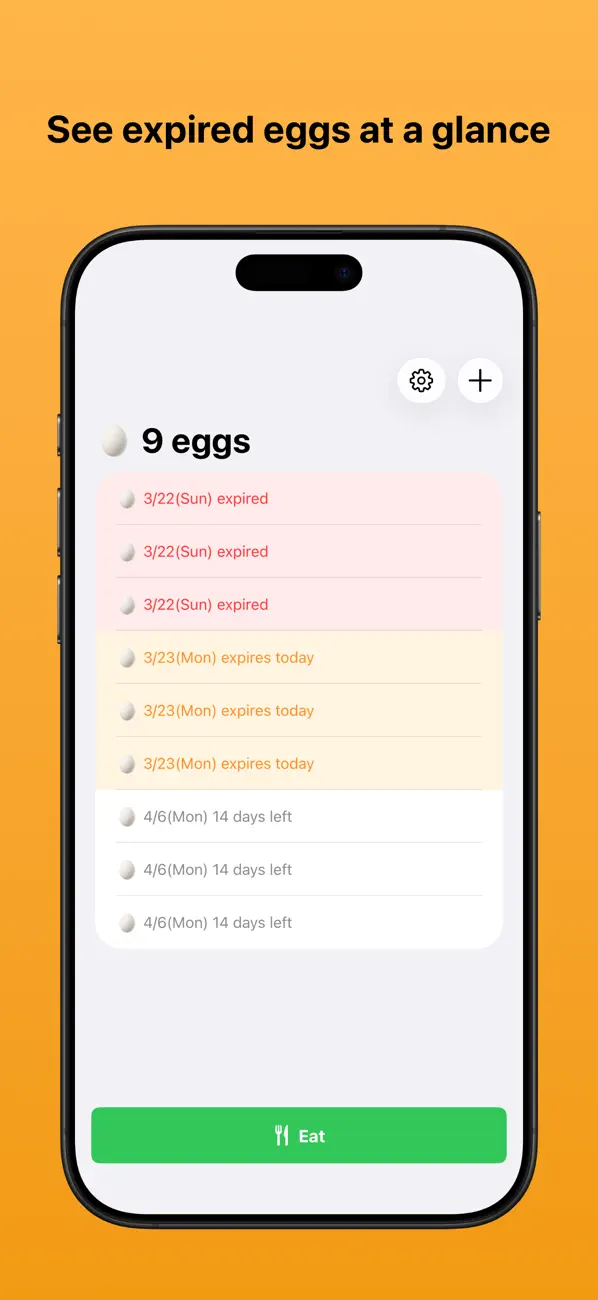 Screenshot #2 pour EggCheck: Egg Counter