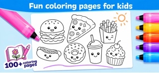 Colouring and drawing for kids iPhone screenshot