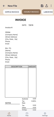 Auto Repair Invoice iPhone screenshot