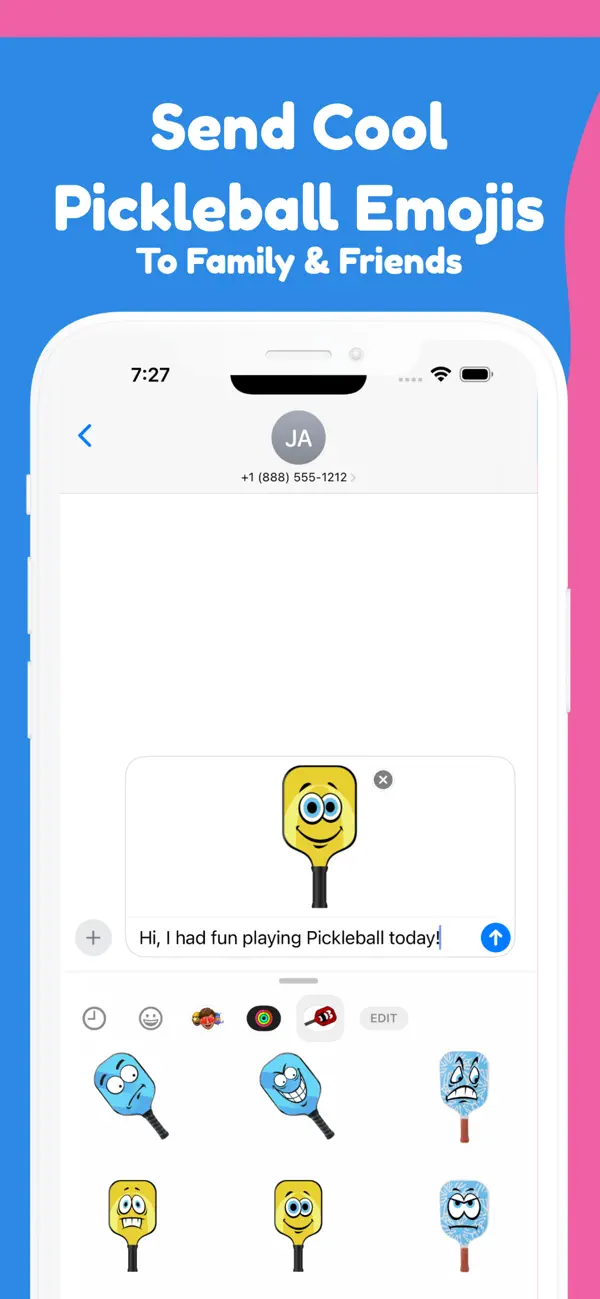 Screenshot #1 pour Pickleball Emojis Fun